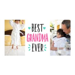 Thumbnail for Premium Grande Photo Mug with Lid, 16oz with Best Grandma Ever Brights design 2