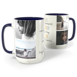 Blue Photo Mug, 15oz with Keepsakes design