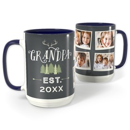 Blue Photo Mug, 15oz with Man Of The Woods design