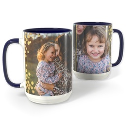 Blue Photo Mug, 15oz with Modern Splendor design