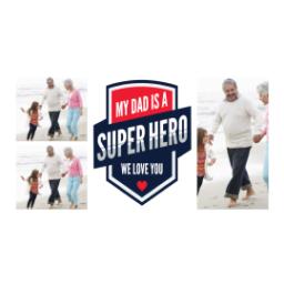 Thumbnail for Premium Grande Photo Mug with Lid, 16oz with Super Hero Dad design 2