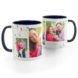 Blue Handle Photo Mug, 11oz with Illuminated Sentiments design