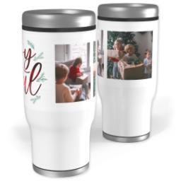 Thumbnail for Stainless Steel Tumbler, 14oz with Merry Lettering design 1