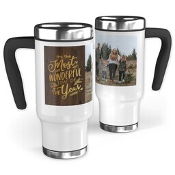 14oz Stainless Steel Travel Photo Mug with Wonderful Time design