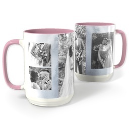 Pink Photo Mug, 15oz with Loving Mood design