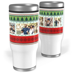 Stainless Steel Tumbler, 14oz with Ugly Sweater Season design