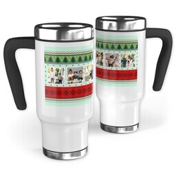 14oz Stainless Steel Travel Photo Mug with Ugly Sweater Season design