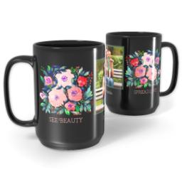 Custom Beauty And The Beast 15 Oz Coffee Mug By Garden Store - Artistshot