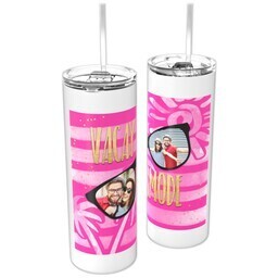 Personalized Tumbler with Straw with Summer Fun design