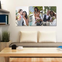 Thumbnail for 3 Piece Multi-Piece Canvas (24" x 52") with Three Of A Kind: Always And Forever design 4