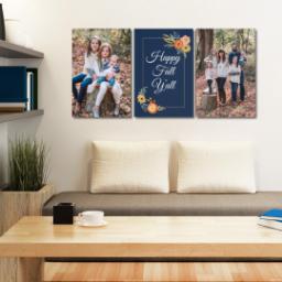 Thumbnail for 3 Piece Multi-Piece Canvas (24" x 52") with Harvest Flowers design 5