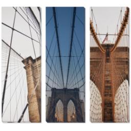 Thumbnail for 3 Piece Multi-Piece Canvas (36”x 36”) with Grand Window Pane: Multi Photo design 1