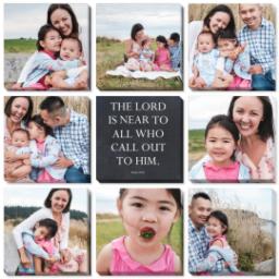 Thumbnail for 9 Piece Multi-Piece Canvas (31" x 31") with Nine Photo Burst: The Lord is Near design 2