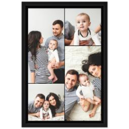 Thumbnail for 20x30 Collage Canvas With Contemporary Frame with Custom Color Collage design 1