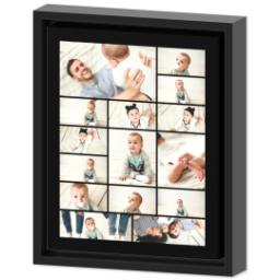 Personalized 12 Month Photo Collage - 16x20 Modern Frames