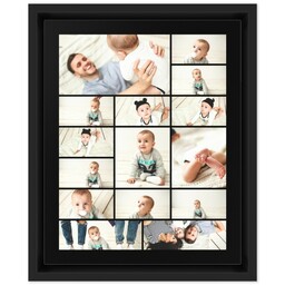 8x10 Collage Canvas With Floating Frame with Custom Color Collage design