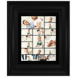 8x10 Collage Canvas With Classic Frame with Custom Color Collage design