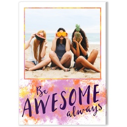 5x7 Desk Canvas with Be Awesome design