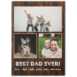 5x7 Desk Canvas with Best Dad Ever Photo Collage design