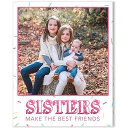 8x10 Desk Canvas with Best Friends Sisters design