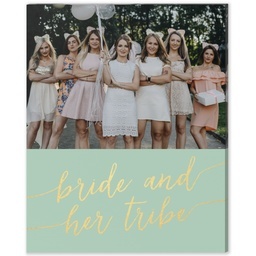 8x10 Desk Canvas with Bride and Her Tribe design