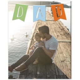 8x10 Desk Canvas with Dad Banner design