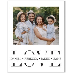 8x10 Desk Canvas with Family Love design