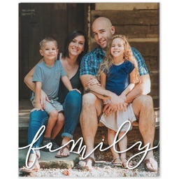 8x10 Desk Canvas with Family Script design