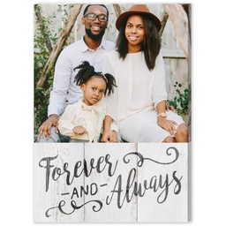 5x7 Desk Canvas with Forever and Always design