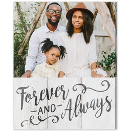 8x10 Desk Canvas with Forever and Always design