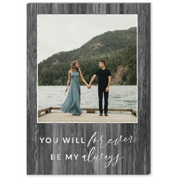 5x7 Desk Canvas with Forever My Always design