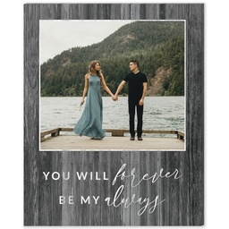 8x10 Desk Canvas with Forever My Always design