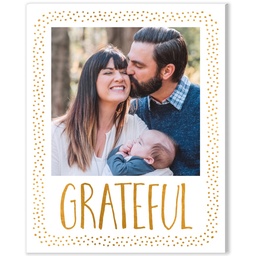 8x10 Desk Canvas with Grateful design