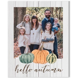 8x10 Desk Canvas with Hello Autumn design