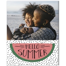 8x10 Desk Canvas with Hello Summer Watermelon design