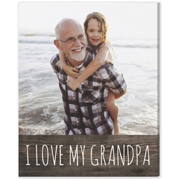 8x10 Desk Canvas with I Love My Grandpa design