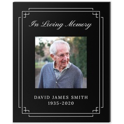 8x10 Desk Canvas with In Loving Memory design