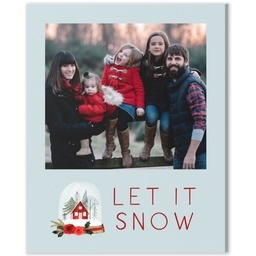 8x10 Desk Canvas with Let It Snow design