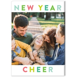 5x7 Desk Canvas with New Year Cheer design