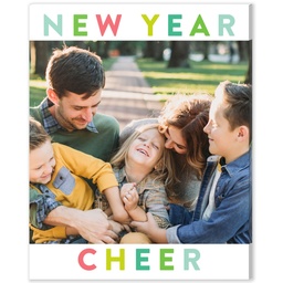 8x10 Desk Canvas with New Year Cheer design