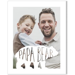 8x10 Desk Canvas with Papa Bear design