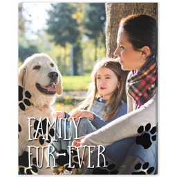 8x10 Desk Canvas with Family Furever design