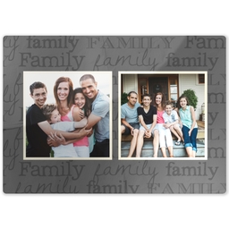 Metal Print 5x7 with Family Life design