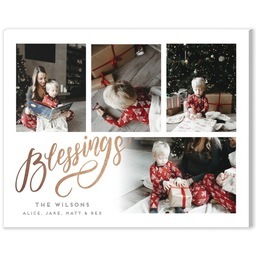 8x10 Desk Canvas with Christmas Blessings design