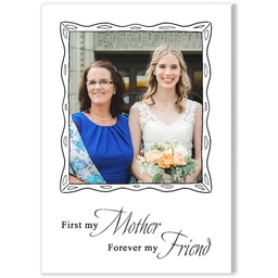 5x7 Desk Canvas with First My Mother design