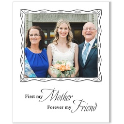 8x10 Desk Canvas with First My Mother design