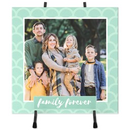 Ceramic Tile with Forever Family design