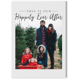5x7 Desk Canvas with Happily Ever After design
