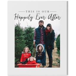 8x10 Desk Canvas with Happily Ever After design