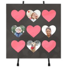 Thumbnail for Ceramic Tile with Heart Family Collage design 1
